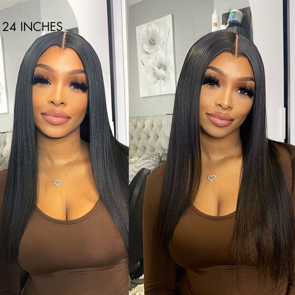 24 inches long wig reaching waist length for a glamorous look