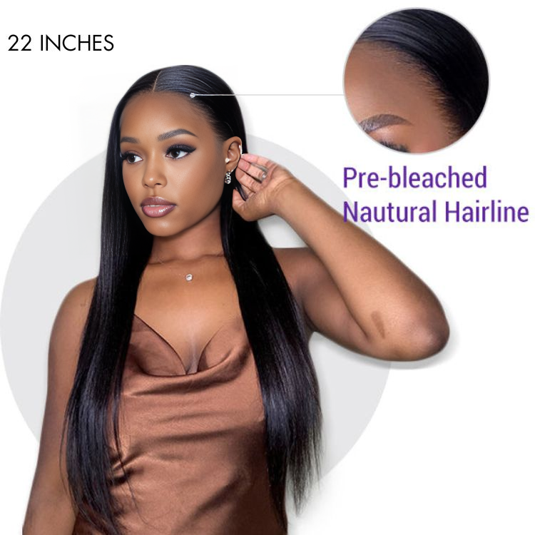 pre-bleached natural hairline,Pre-plucked wig with a natural hairline for easy customization