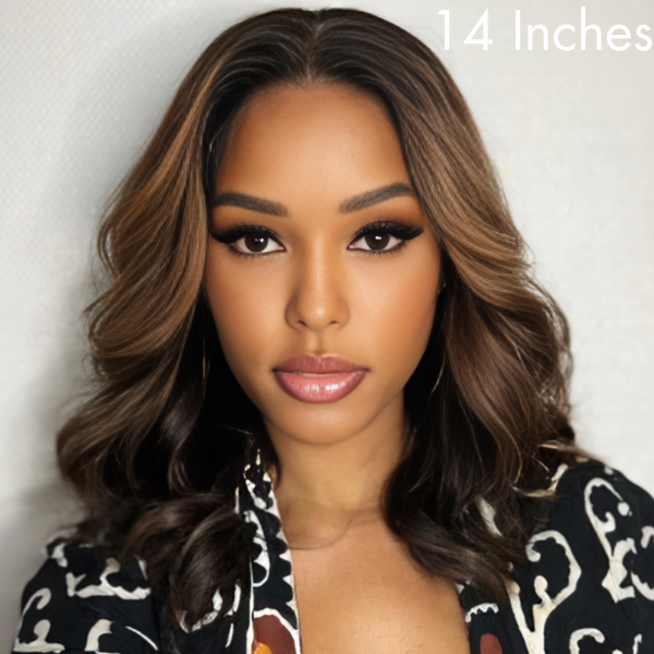 Loose wave wig featuring natural and flowing waves