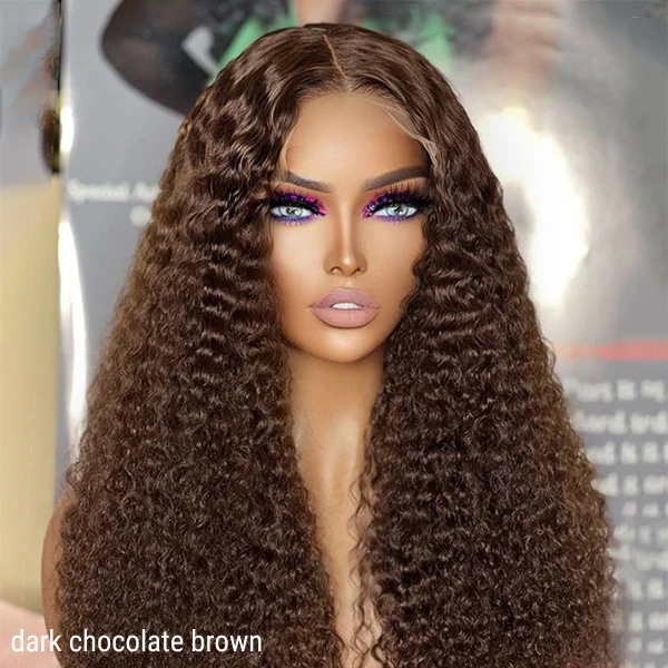 Dark chocolate brown wig for a rich and luxurious look