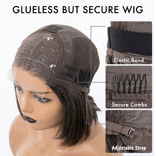 Glueless wigs designed for easy and secure wear without adhesives