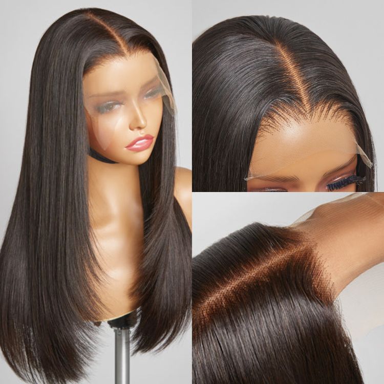 Pre-plucked wig for a natural and realistic hairline