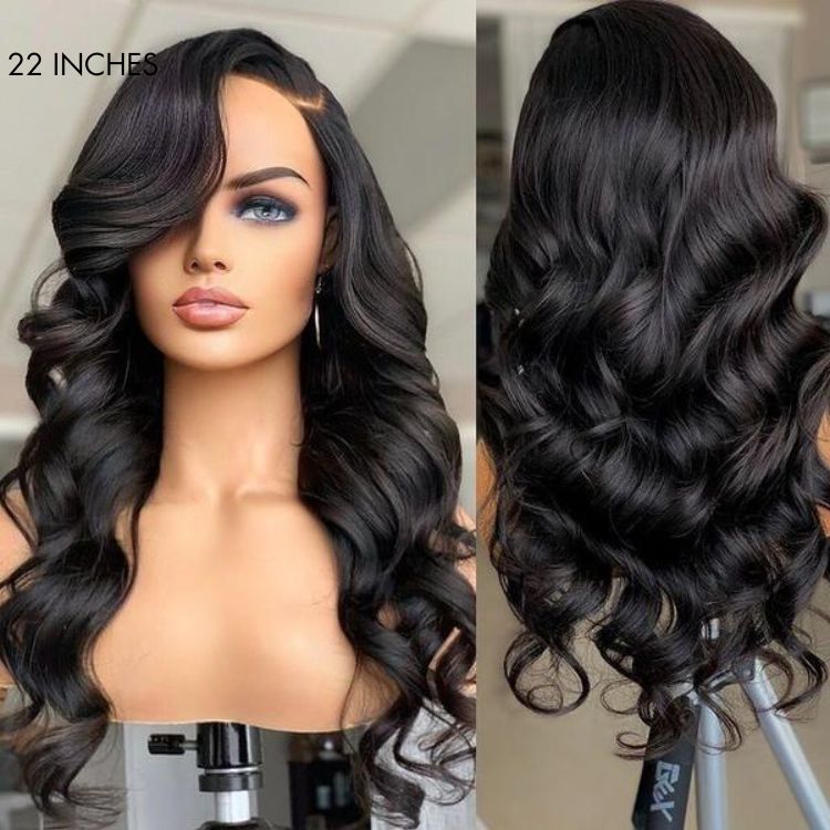 Long wig for a glamorous and versatile hairstyle