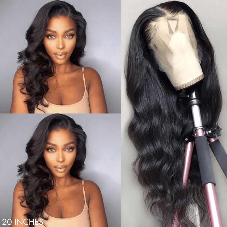 13x4 lace front wig providing versatility in styling