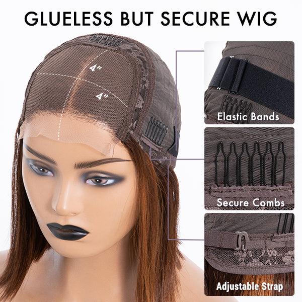 Glueless wigs designed for easy, adhesive-free fitting