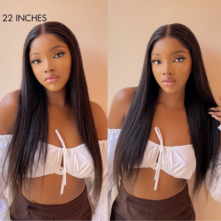 Long wig crafted with 100% human hair for durability and realism