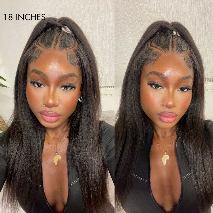 4C edges wig for a realistic and textured look