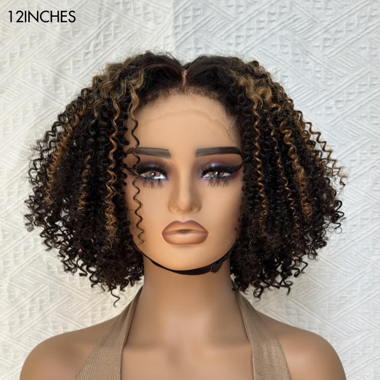 Afro kinky human hair wig for authentic texture and volume