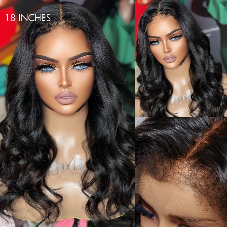 Body wave wig providing effortless and flowing waves