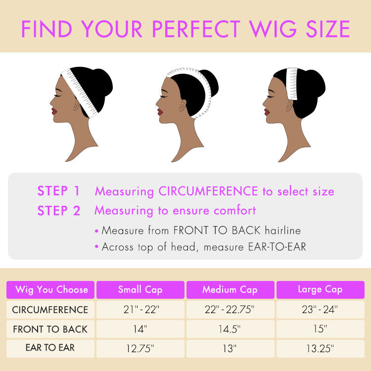 Find your perfect wig size for comfortable and secure wear