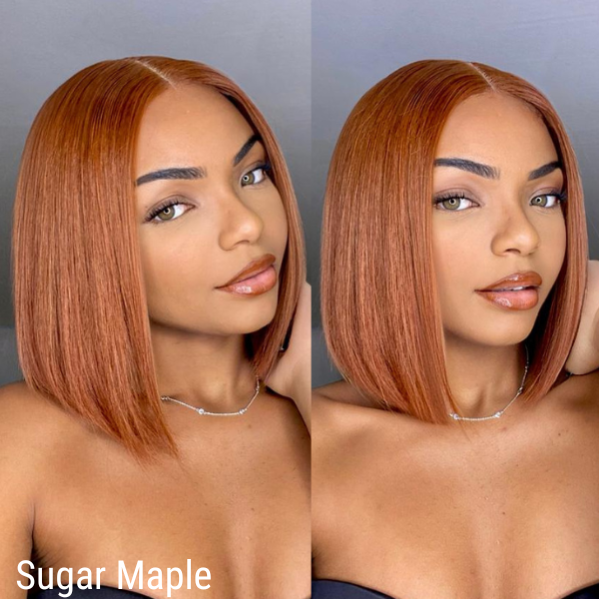 Sugar Maple wig offering a warm, golden brown color